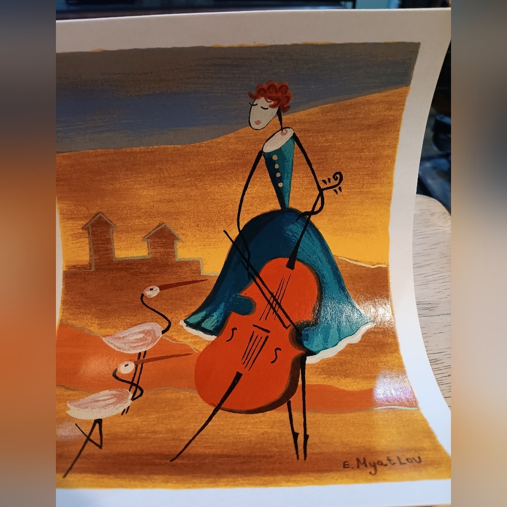Unframed "Among The Shadows" By Esther Myatlov